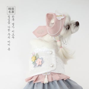 이츠독 설중화 누빔배자 S 소형견에서 중형견까지 따듯하고 예쁜 설빔