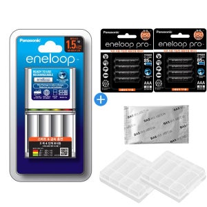 에네루프 BQ-CC55 급속충전기+프로 AAA 충전지 8알