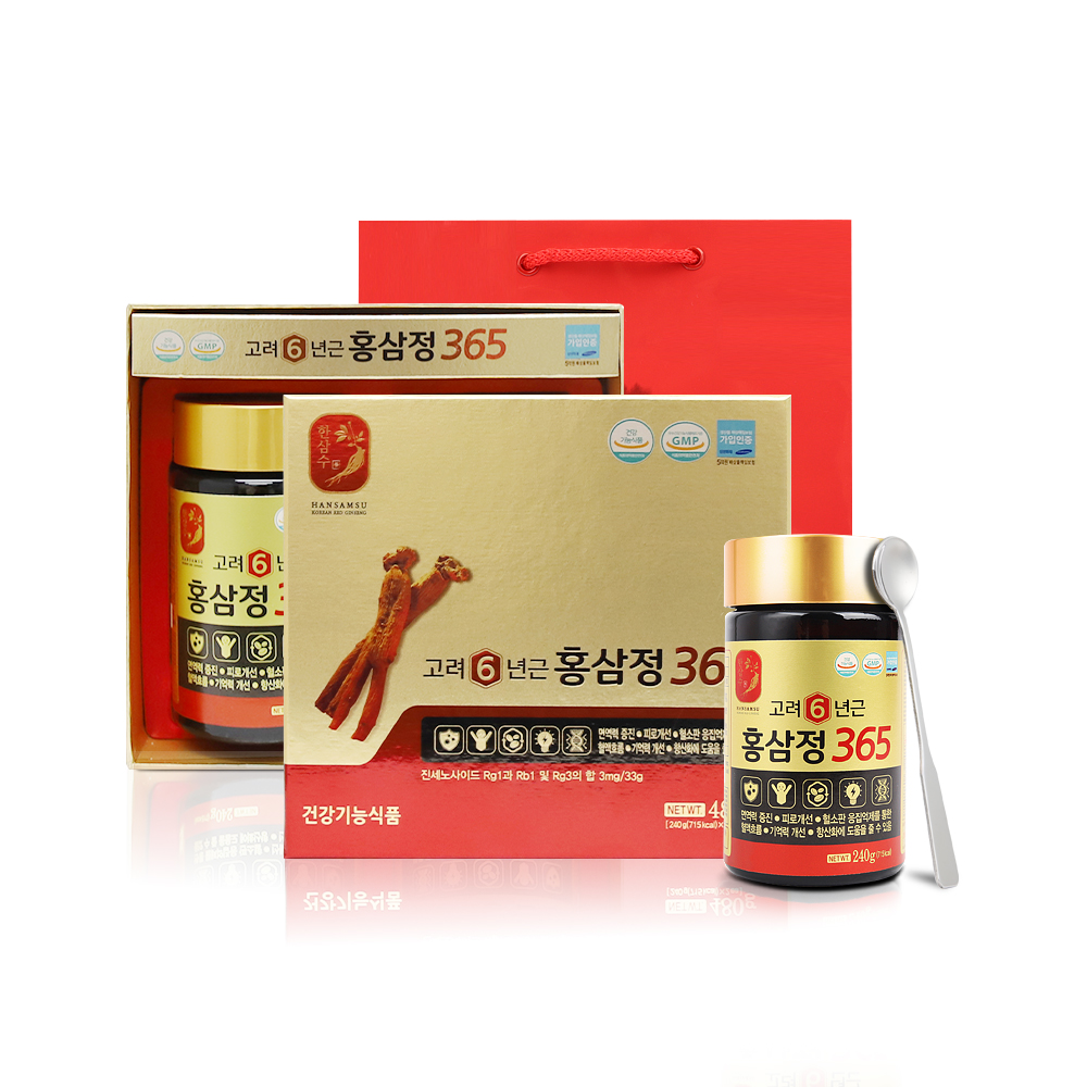 대한홍삼진흥공사 6년근 <b>고려홍삼정</b> 365 240g x 2병