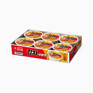 농심 김치 사발면 6개입 (86g)