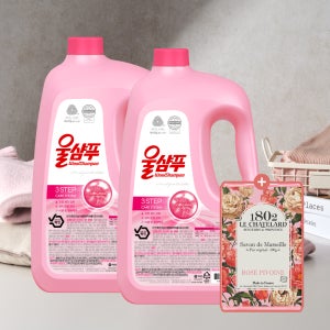 [슈퍼적립/본사배송] 울샴푸 오리지널 중성세제 3LX2개+로즈피오니 비누 100G