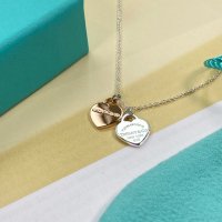 티파니앤코 리턴 투 티파니 더블 미니 하트 태그 펜던트 실버 앤 로즈골드 DOUBLE HEART TAG PENDANT