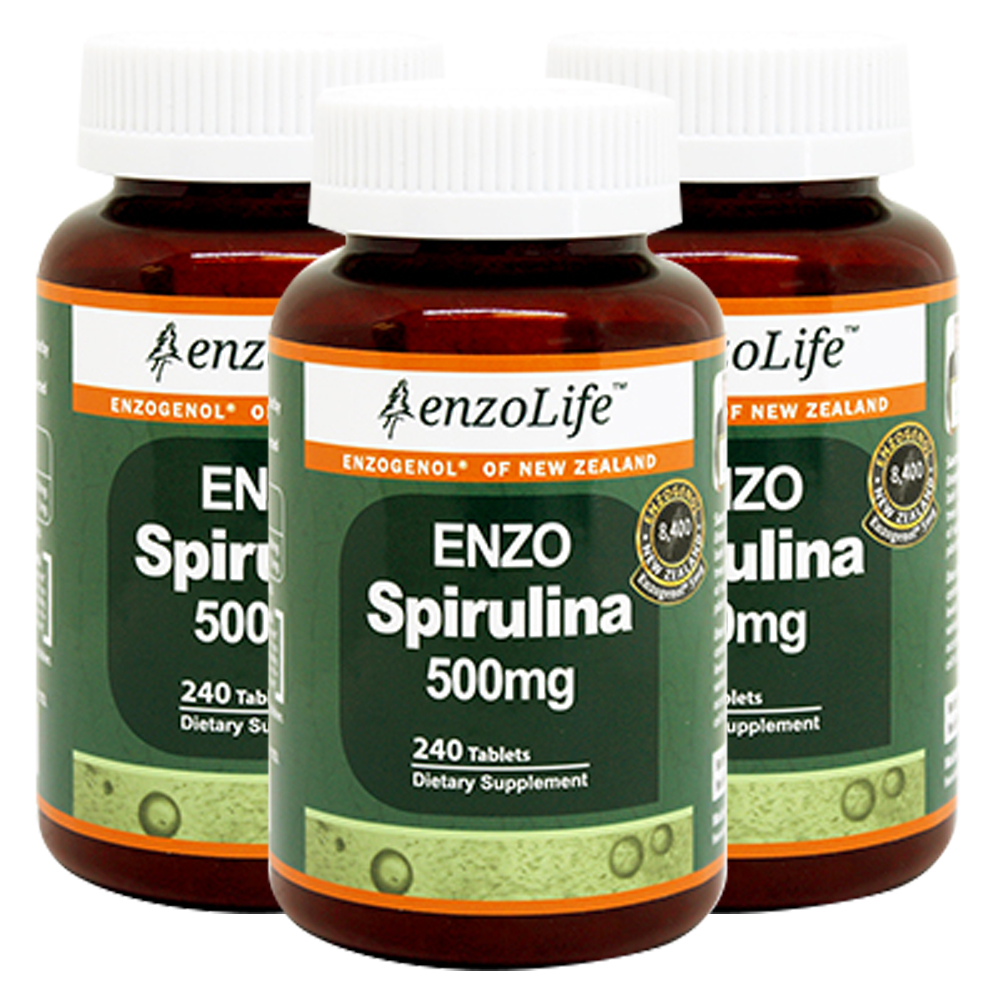 <b>엔조라이프</b> 엔조 <b>스피루리나</b> 500mg 240 정 X 3개