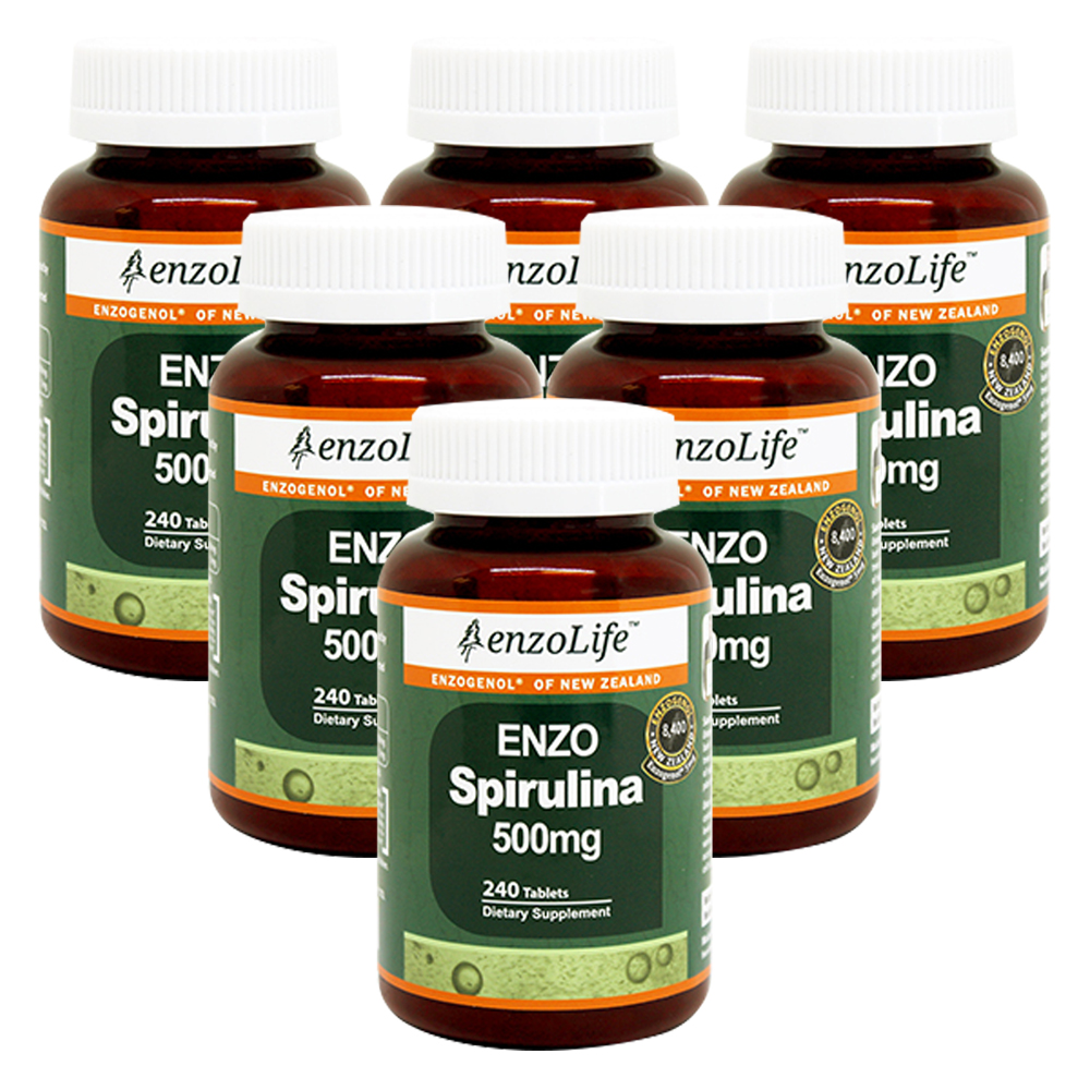 <b>엔조라이프</b> 엔조 <b>스피루리나</b> 500mg 240 정 X 6개