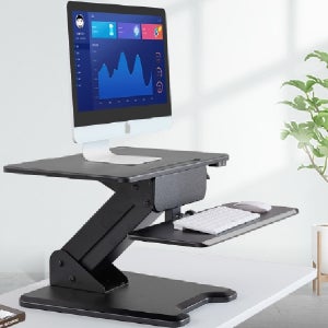 높이조절 모니터 받침대 USB허브 스댄딩테이블