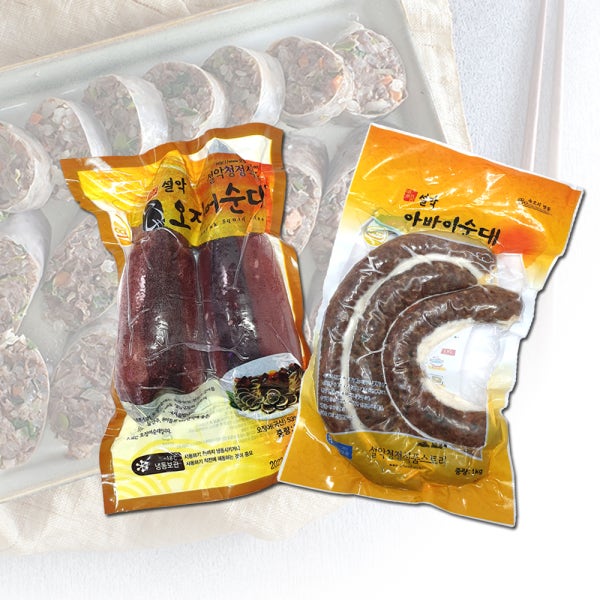 더함푸드 오징어순대 아바이순대 속초 직송 삼색 토종