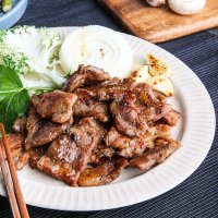 양념 왕갈비 뼈없는 수제 돼지 갈비 300g