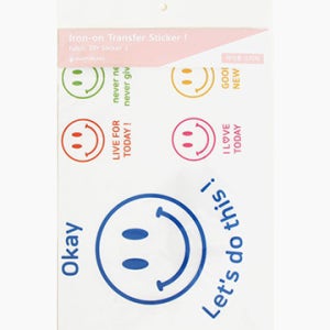 열전사지 아이론 스티커 럭키 스마일 전사지 86349