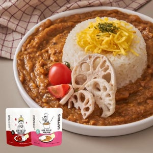 [재구매] 키마카레 물없이 순수 양파로 만든 사평 저수분 카레 오리지널 6팩 + 토핑