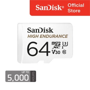 샌디스크 하이 인듀어런스 마이크로SD V30 64 GB 기가 SDSQQNR 블랙박스