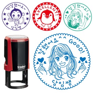 트로닷 캐릭터 칭찬 스탬프 선생님 과제확인 숙제확인 참 잘했어요 칭찬도장