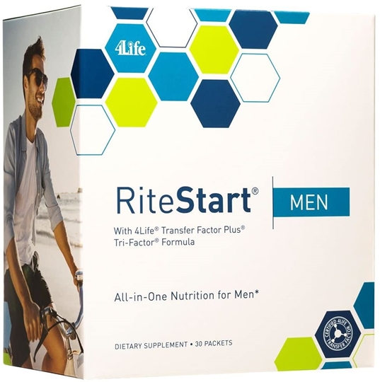 4Life - RiteStart Men Daily Nutritional Pack 30 팩, 남성 면역 보충제, 순환계 관절 뼈 눈 건강 지원