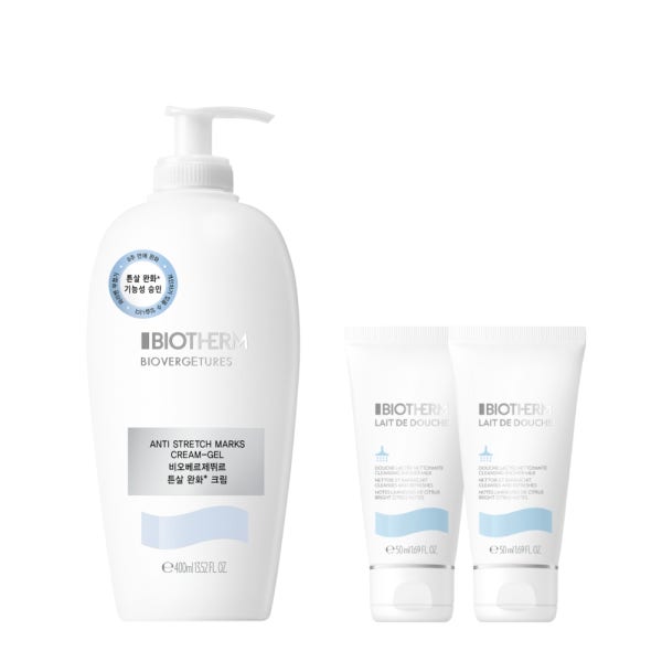비오템 비오베르제뛰르 튼살 크림 400ml 점보 세트 (+레꼬포렐 샤워젤 100ml 증정)