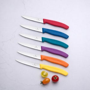 빅토리녹스 스위스 클래식 커트러리 과도 주방칼 일자날 물결날 이유식 나이프 10cm