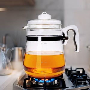 가정용 약탕기 2.5L 내열 직화 유리탕기 한약 달임포트