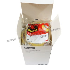 3M 투명 물레방아 리필 테이프 스카치테이프 550 12mm 20M 1box 12개입