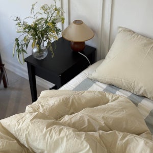 (킹 라지킹) 아무르 고밀도 100수 차렵이불 여름 겨울 간절기 사계절 털안붙는