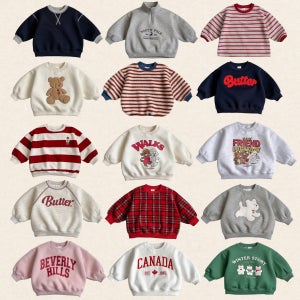 비비드아이 25겨울 기모 맨투맨 유아 돌 두돌 아기맨투맨 후드 티셔츠 남아 여아 폴라티