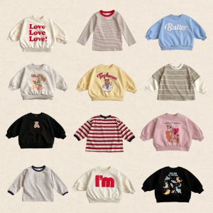 비비드아이 26봄 맨투맨 유아 돌 두돌 아기맨투맨 후드 티셔츠 남아 여아 폴라티