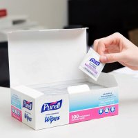 퓨렐 휴대용 100매 손소독제 세니타이저 티슈타입 purell