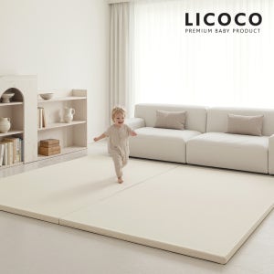 리코코 층간소음매트 아기 거실 유아 놀이방 더블원피스 폴더 매트 252x200