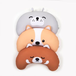 이몽 캐릭터 반달쿠션(누렁이,랫서,독도강치)