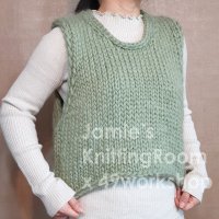 [손뜨개 DIY 패키지] 제이미 울리베스트 손뜨개 조끼 대바늘 조끼만들기 by jamiekintworks