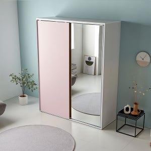 리버퍼니쳐 슬라이딩 자동댐핑도어 전신거울옷장 1100 콰트로 미닫이양복장 드레스룸 RZ0167