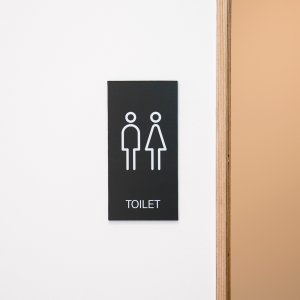 화장실 직사각형 사인 남자 여자 장애인 표지판 픽토그램 표시 블랙 화이트 사이니지 간판