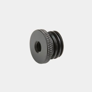 OS 5/8-11 수-1/4-20 암 변환 캡 레벨기 어댑터 블랙