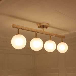 인테리어 LED 주방등 버블팝 골드 4등