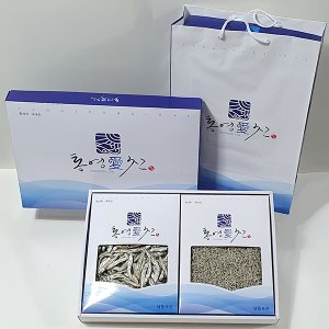 통영참멸치 2종 선물세트4호(대멸치600g/세멸치700g)