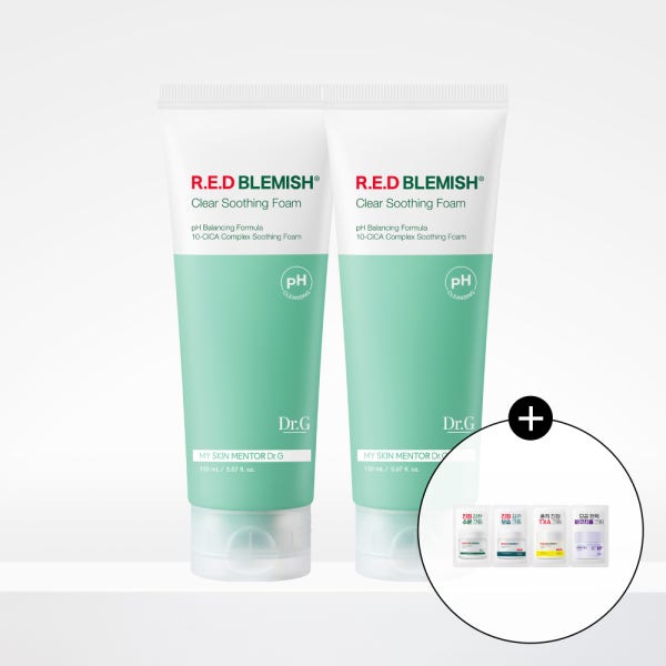 고운세상 닥터지 [듀오] 닥터지 약산성 레드 블레미쉬 클리어 수딩 폼 150mL X2개