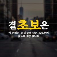 결초보은 스티커 FV004 혼합 화이트 옐로우 극한 차량 자동차 운전 유리시트컷팅 모노밤