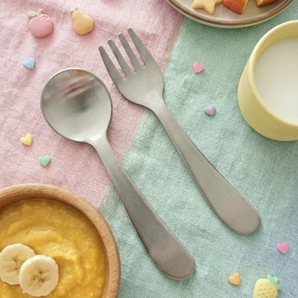 국산 올스텐304 자기주도 이유식스푼세트 어린이집수저 아기숟가락 유치원 유아포크