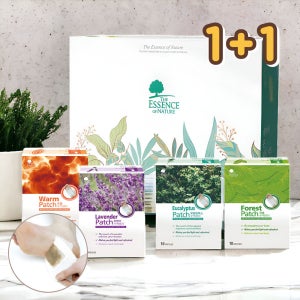 에센스네이쳐 발 패치 선물세트 40+4매 1+1 2세트 쇼핑백 / 명절 발파스 부모님 효도