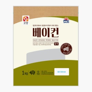 더식구 사조 오양 베이컨 파지1kg 10개 업소용 삼겹살 슬라이스