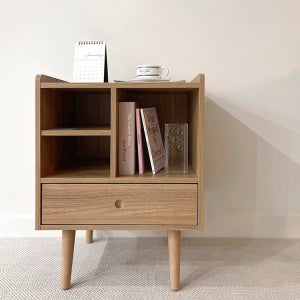 침대미니협탁 침대옆선반 틈새 서랍장 침실 원목 2단테이블 선반 테이블