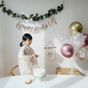 셀프생일 홈 파티 헬륨 풍선 효과 거치대 세트