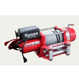 차량용 와이어 자동차 전동 윈치 크레인 런바 DC 12V 오프로드 견인 RKEX-6000U