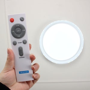 LED 리모컨 원형 방등 60W 주광색 주백색 전구색 주방 안방 아이방 사무실 조명 디밍