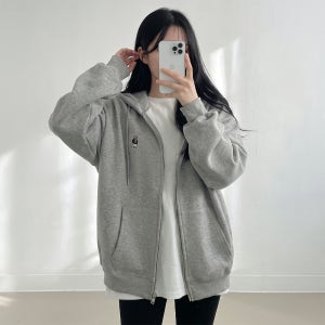 테디베어 오버핏 기모 후드집업 후드티 맨투맨