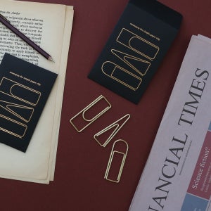 모모팝 더 심플 페이퍼 빈티지 클립 세트