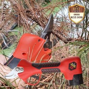 (오늘만특가)충전전지가위 25mm 전동전지가위 원예 정원 조경 전정 충전식 다목적 자동