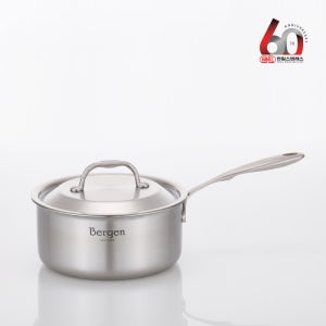 한일스텐레스 베르겐 통5중 IH 인덕션 스텐냄비 편수 18cm