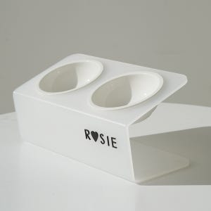 매기앤보 반려동물 경사식기 DUAL 스탠드 Medium (11cm, 14cm)