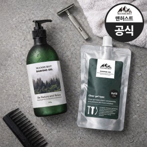 트러블 안나는 맨허스트 쉐이빙폼 쉐이빙젤 면도젤 면도크림 300g+리필 250g