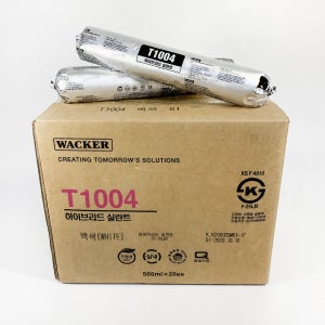 럭키실리콘 T1004 (구 T1000)우레탄 변성 소세지 실리콘 500ml 1박스(20개) 백색