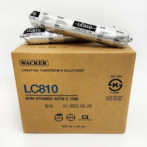 럭키실리콘 LC810 비오염성 석재용 소세지 실리콘 500ml 1박스(20개) 백색
