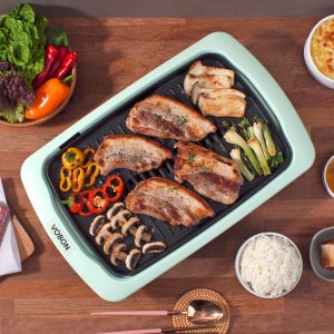 보본 청춘 전기그릴(그린/핑크) 자취 혼밥 밀키트 집들이 추석 명절 선물 전부치는 잔치팬